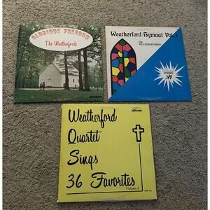 LOT THE WEATHERFORD QUARTET GOSPEL LP 33 Rpm VINYL RECORD ALBUM *6 Albums* Q24